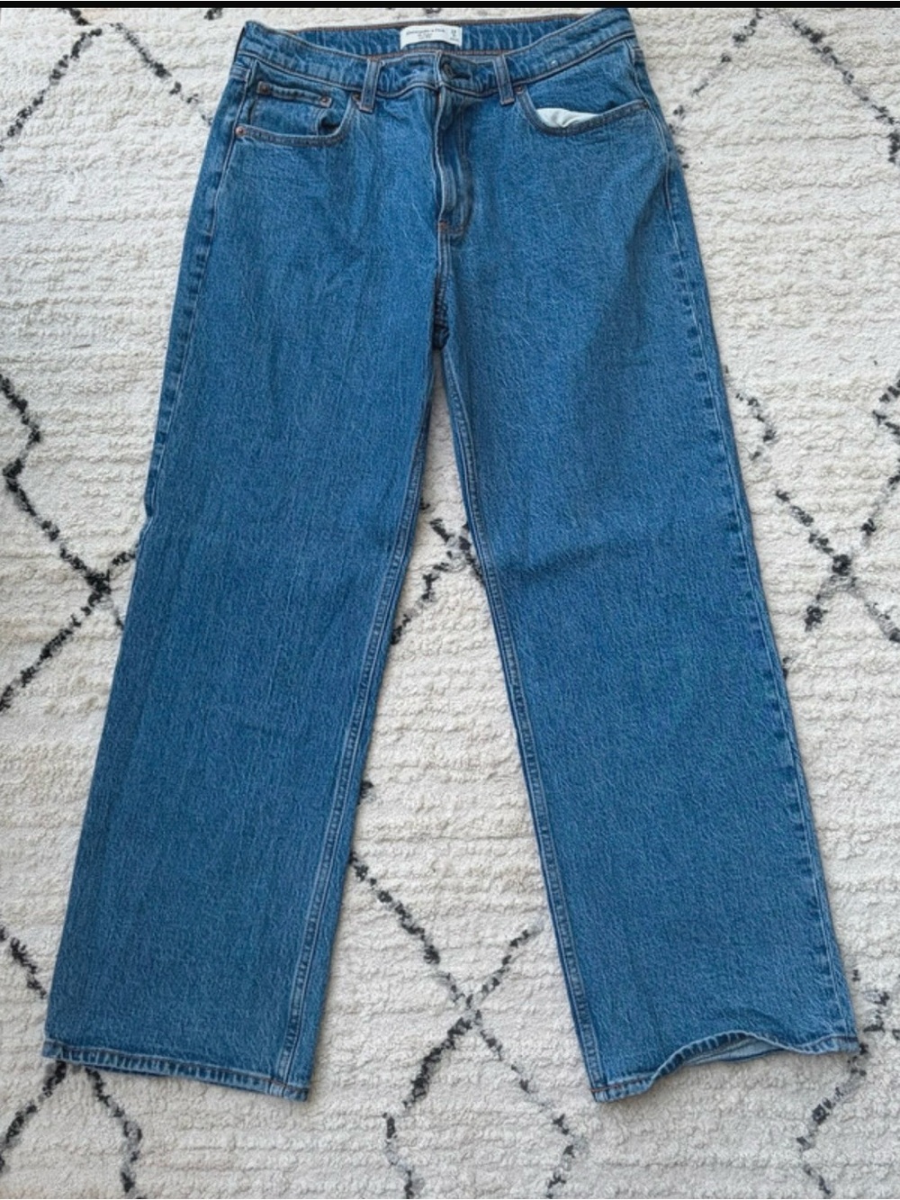 Abercrombie and fitch womens the baggy lowrise jeans 29/8